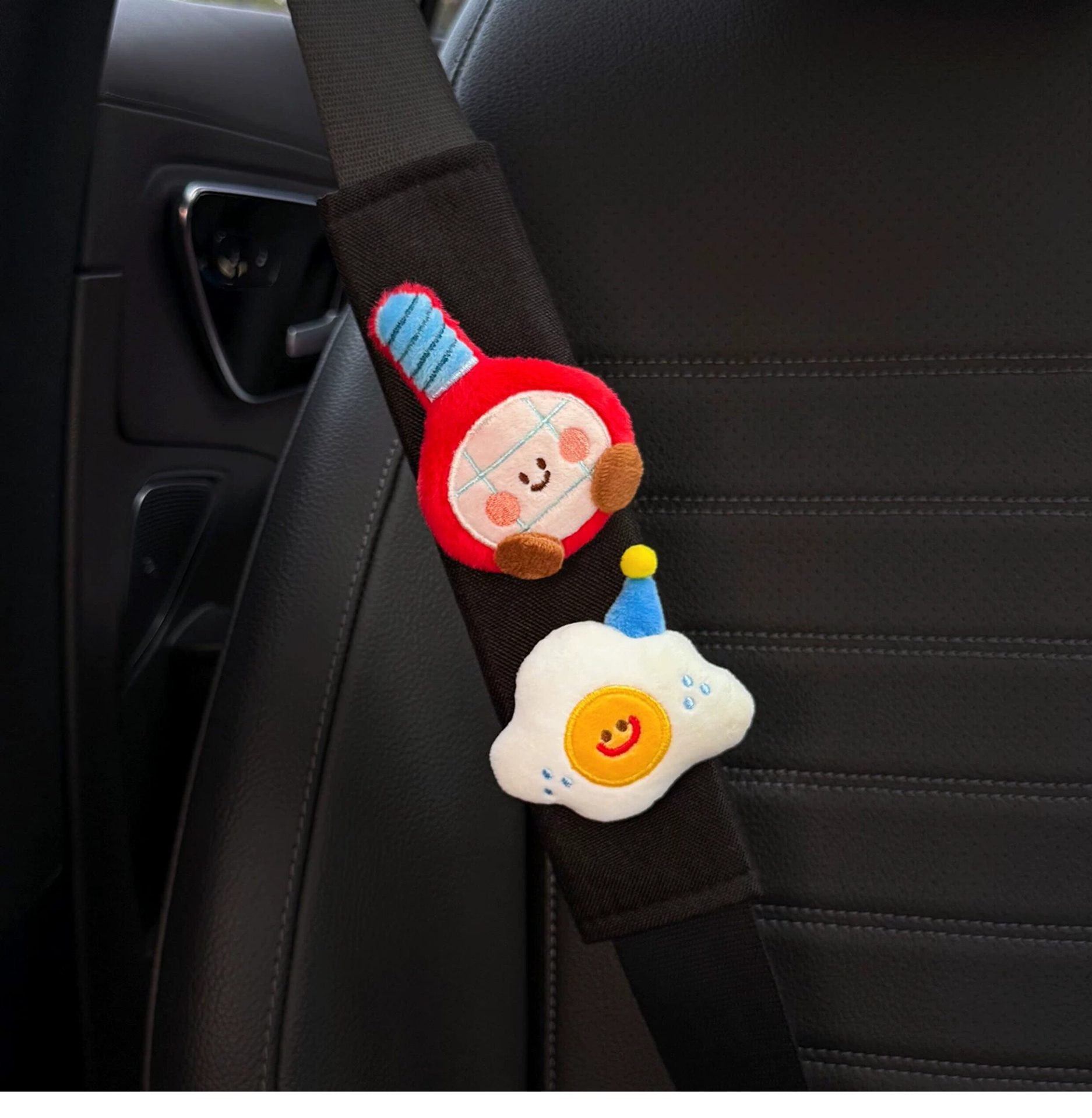 2026 New Car Seatbelt Shoulder Pads, Car Interior Seatbelt Decoration, Anti-Wear Clothing, Cute Couple Set