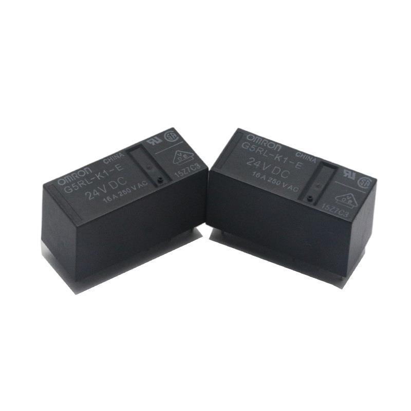 欧姆.龙双线圈磁保持继电器G5RL-K1-E DC24V低背型16A小型继电器