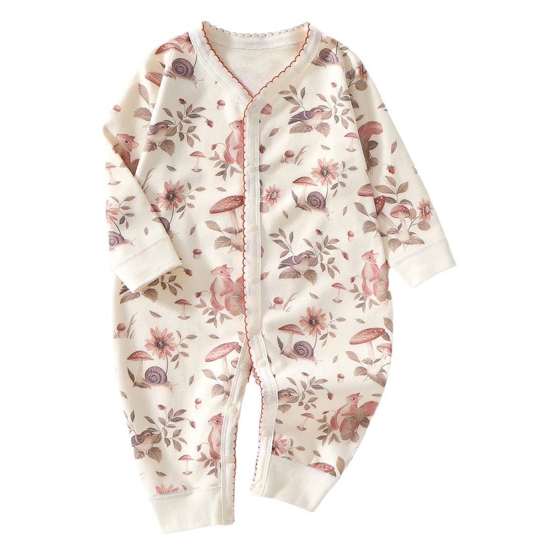 Mono de bebé de algodón puro, ropa de bebé recién nacido, pelele de primavera y otoño, mono de manga larga, suave