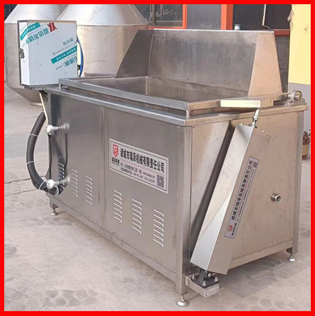 鱿鱼圈全自动油炸机 虎皮鸡爪油炸锅 全自动油炸撒子机