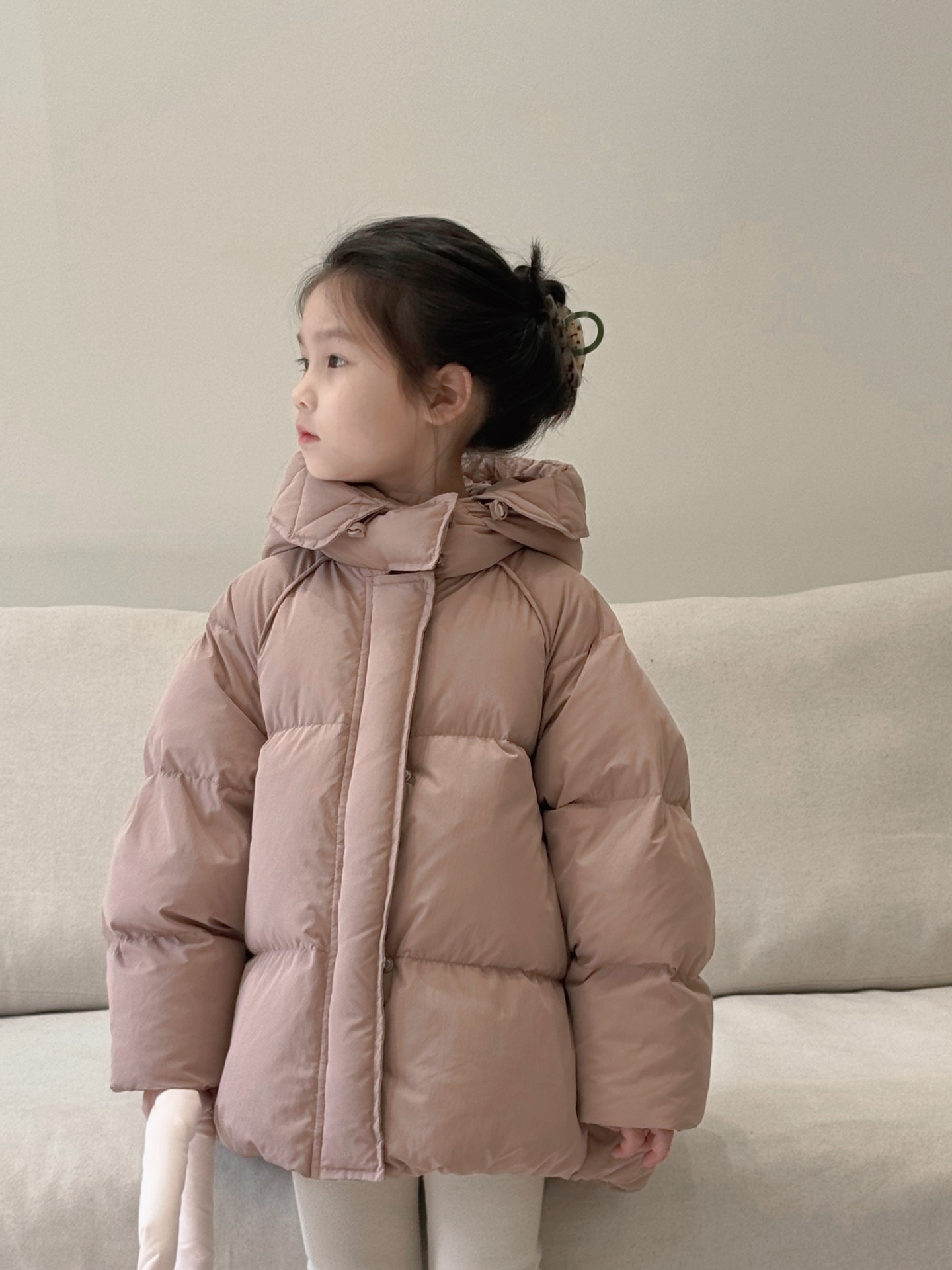 Classic Style Solid Color Cotton Girls Outerwear display picture 9