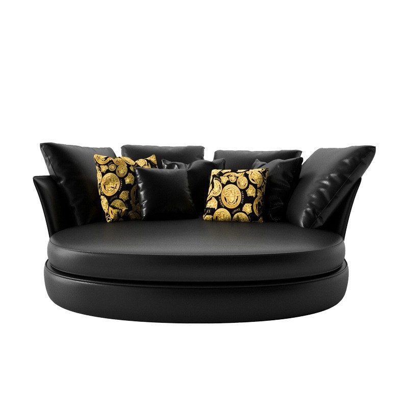 Italian lightweight single chair round lounge chair modern minimalist living room home use high-end luxury villa leisure chair