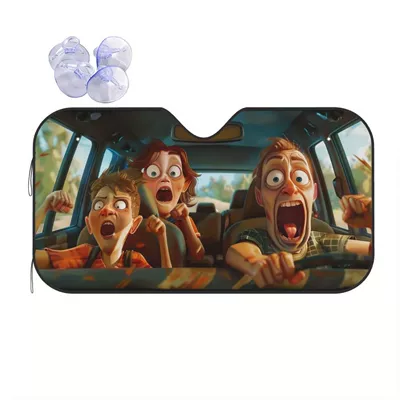 Heat-Insulating Sunshade Car Universal | Sun shade - 130cm70cm-family-of-three