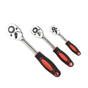 Quick ratchet wrench 24 teeth 72 teeth big fly small fly retractable Allegro two-way fly auto repair hardware tool suit