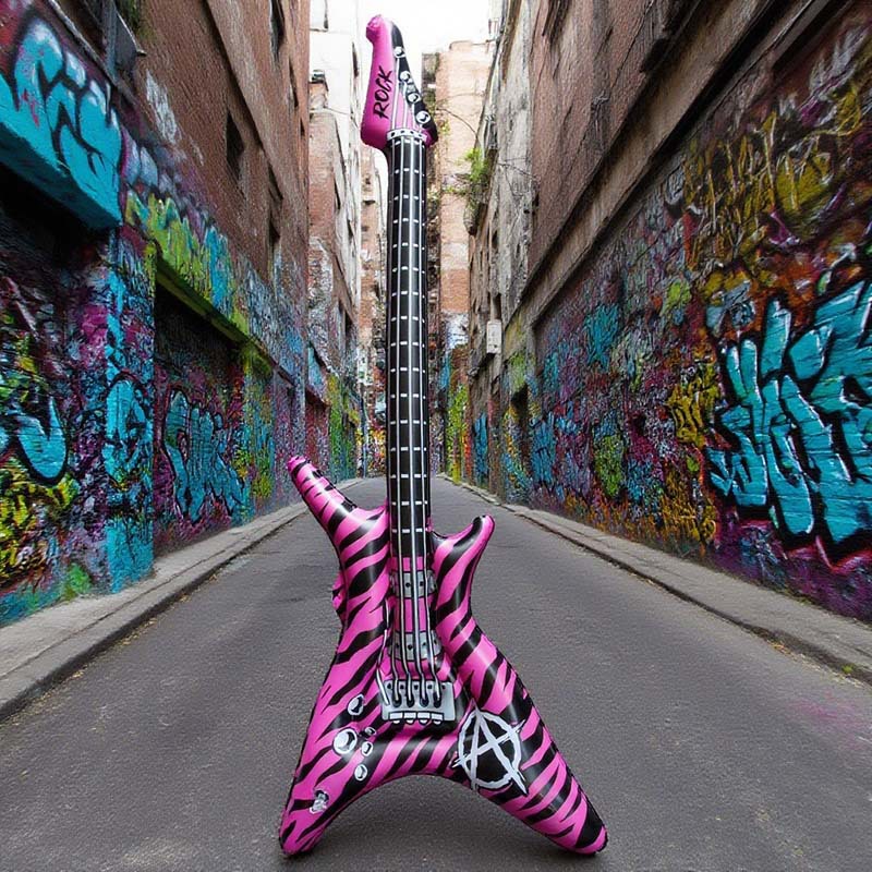 New inflatable guitars launched, these toys are perfect for parties, photo shoots, music festivals, and water sports. (Cross-border e-commerce)