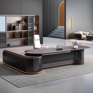 Dihao Modern Simple Boss Desk Fashionable High-End President Desk Chairman Office Atmospheric Single Executive Desk