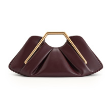 跨境新款软皮包女小众百搭云朵包单肩链条褶皱包唯美斜挎腋下女包