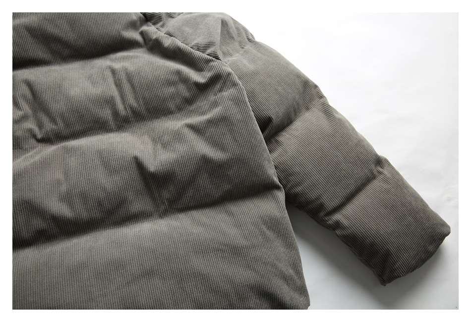 OIRTD winter nieuwe corduroy opstaande kraag voor zowel mannen als vrouwen, warme jas, dikke katoenen jas MY595_voghion.com