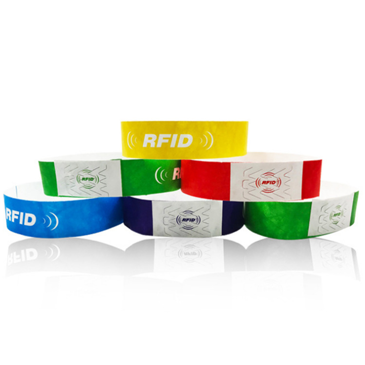 内置高频芯片 无线射频识别技术 进口-国产芯片 RFID撕不烂纸腕带