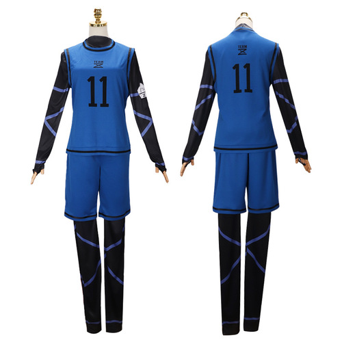 BLUELOCK blue prison cosplay jersey with 