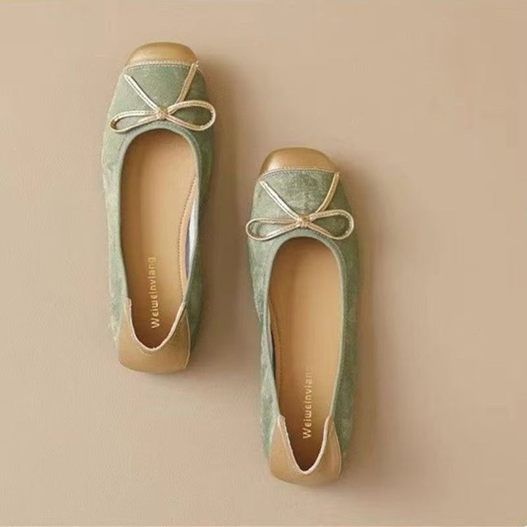 2026 primavera nuevo estilo francés zapato de ballet plana al por mayor un pedazo de zapato de huevo de suela suave para mujeres embarazadas zapatos solos
