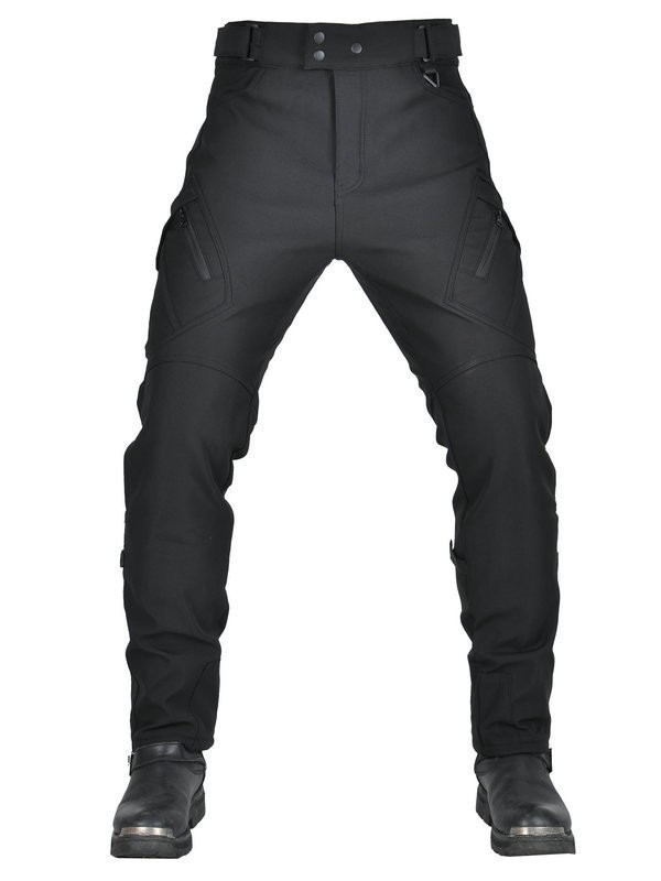 VOLERO motocicleta invierno ciclismo pantalones hombres impermeable forrado de lana gruesa a prueba de viento de cintura alta motocicleta anti-caída pantalones de silicona image 4