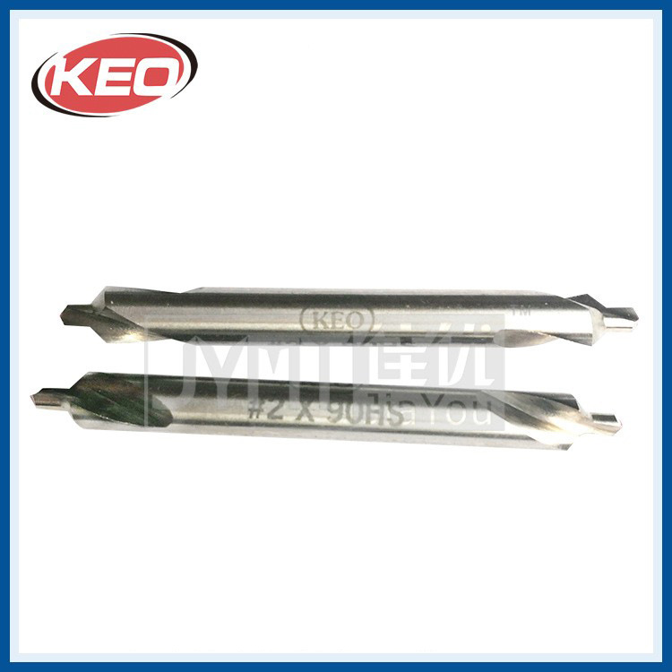 KEO 10190-10690标准型高速钢带倒角中心钻 90度
