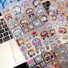 sky蓝胖子叮当哆啦A梦机器猫卡通可爱果冻美甲贴diy手账装饰贴纸