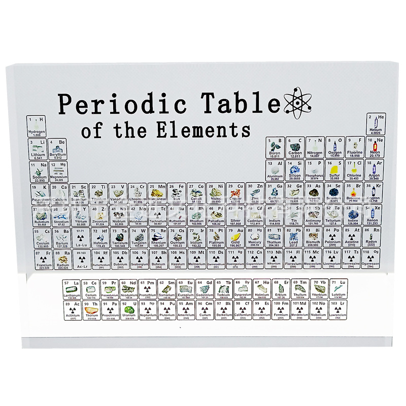 化學元素 化学元素周期表礼品摆件 创意元素图案高清印刷节日礼