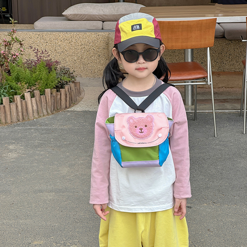 Cute oso jardín de infantes bebé mochila multifuncional mochila para niños y niñas mochila de viaje ligera