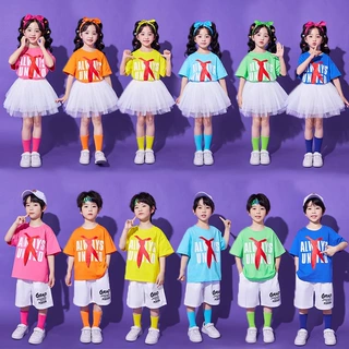 六一儿童演出服糖果色幼儿园舞蹈表演服装小学生毕业照啦啦队班服