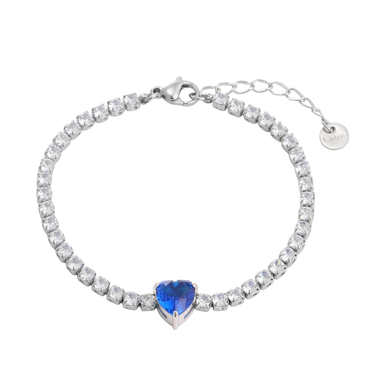 13g Weight 0.03µm-0.05µm Gold Plating Thickness PVD Coated Gold Plating Process Real Gold Plated Plating Material Rhinestones Inlay Material Bracelets Classification 1 Piece Quantity Holiday, Daily Occasion 304 Stainless Steel Material Heart Shape Pattern Women's Gender Simple Style, Classic Style Style Waterproof Non Tarnish, Inlay Craft PVD Coated Real Gold Plated Heart Shape 304 Stainless Steel Simple Style Classic Style Waterproof Non Tarnish Bracelets 3