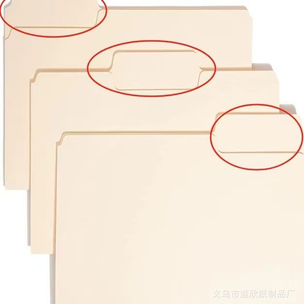 Transfronterizo Manila File Folde Manila Paper Folder, A4 Letras del FC