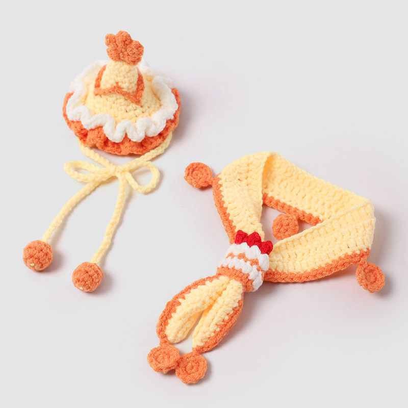 Gatos perros pañuelos de cumpleaños decoración de Año Nuevo ropa accesorios pastel sombrero bufones mascotas toallas de saliva gatito image 10
