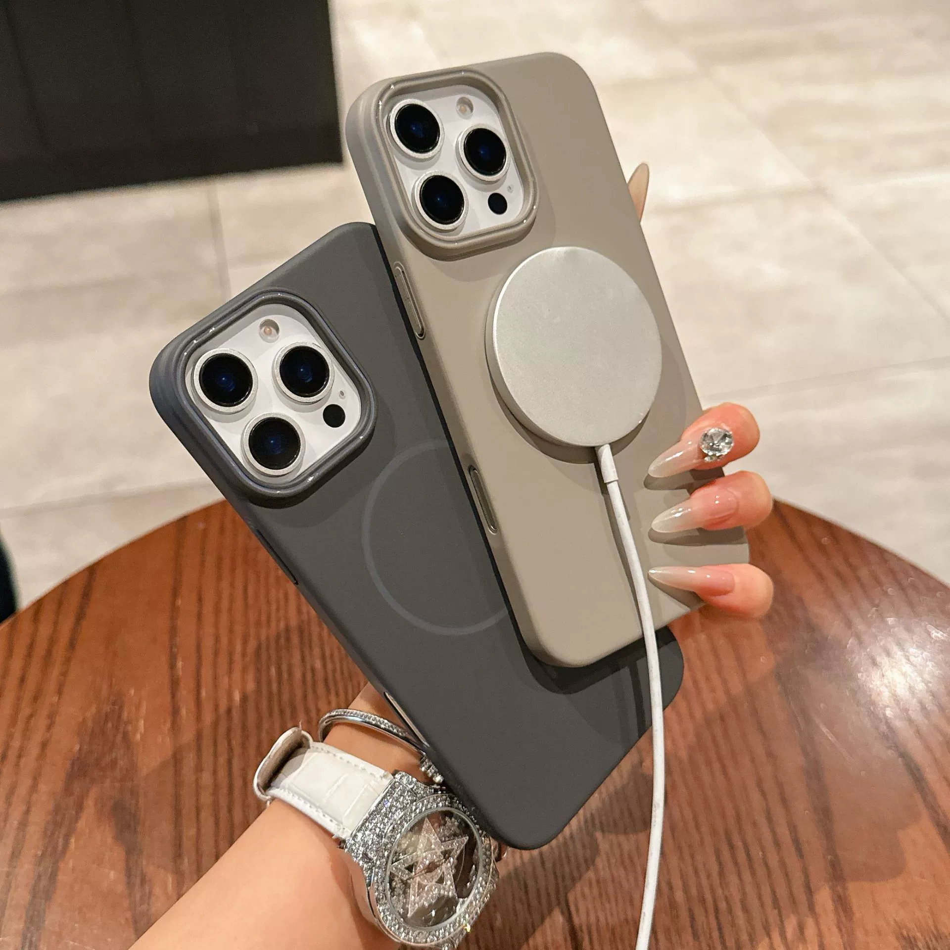 Яблоко, совместимый iPhone 16, матовый ультратонкий чехол для телефона с зарядкой, 16promax, iphone