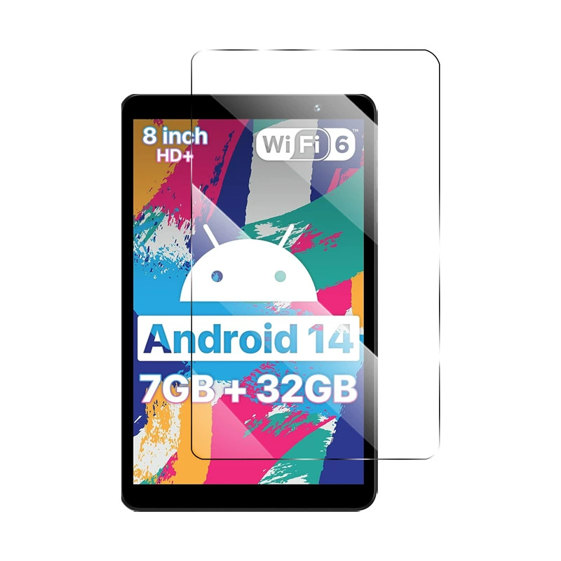 Подходящая защитная стеклянная пленка для экрана планшета Umidigi G1 Tab mini, высокая четкость, белый защитный экран