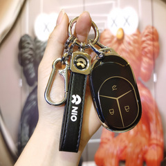 適用於蔚來ET7鑰匙套新款ET5汽車專用蔚來鑰匙包改裝保護殼扣男女