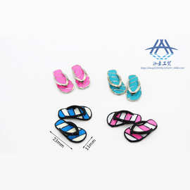 泓豪工厂直供52微缩玩具模型场景 娃娃屋配件地摊货条纹拖鞋F101