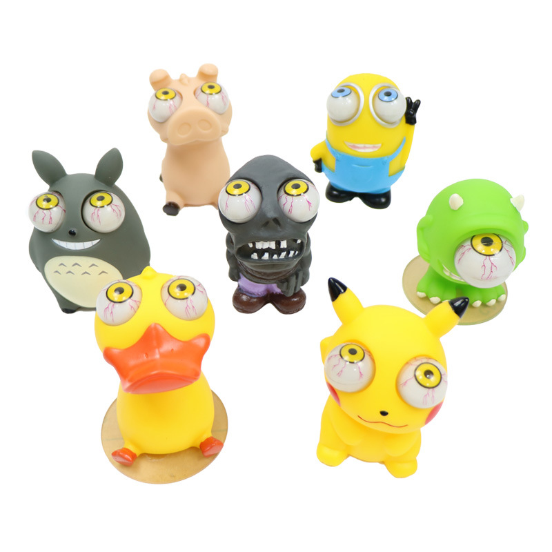 Modificación del coche Zombie Turbo eye-popping muñeca de descompresión Big Eye muñeca Turbo Booster reloj decoración adornos