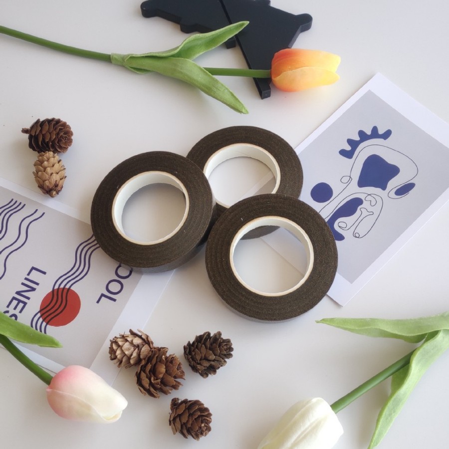 Ventas directas de fábrica cinta floral 27 m flor varilla cinta de papel crepé cinta de color al por mayor de producción de bricolaje