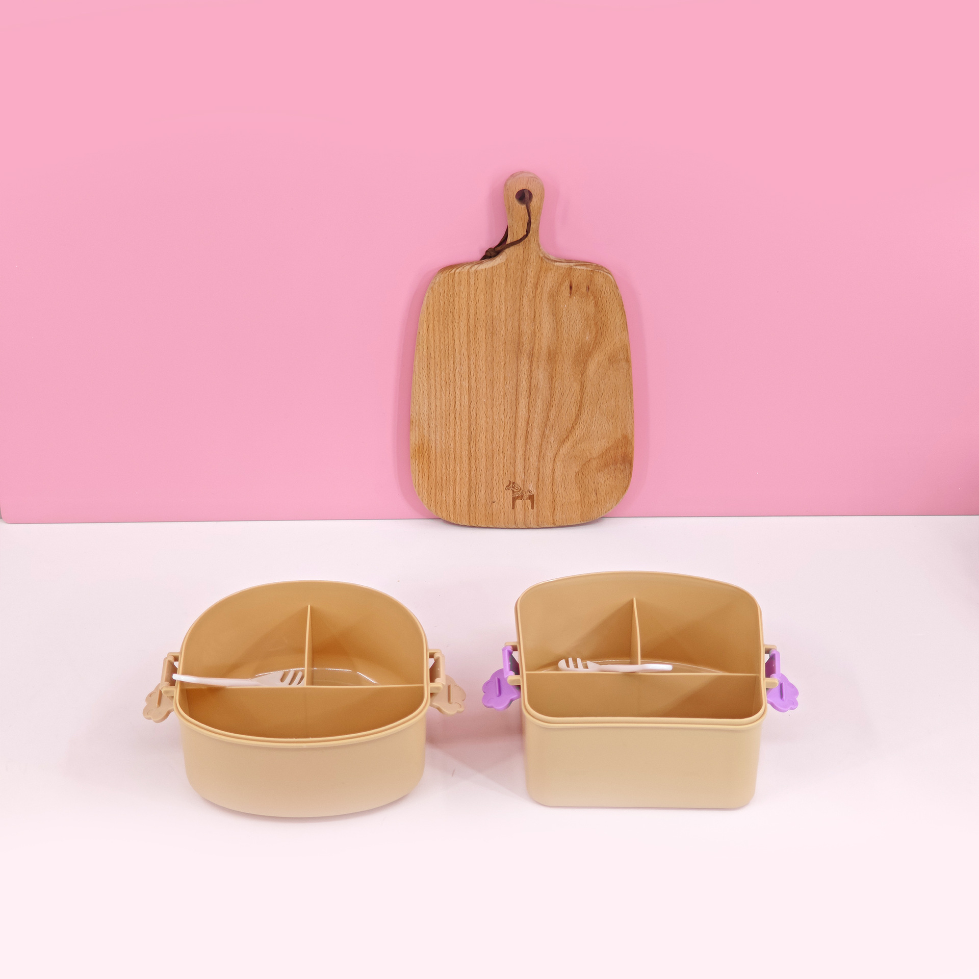 Caja de almuerzo de tostada de dibujos animados lindo personalizada para niños que van a la escuela Caja de almuerzo especial para estudiantes portátiles