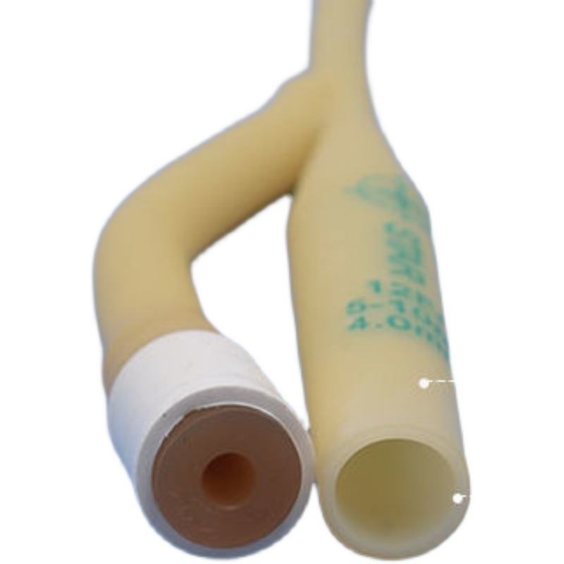 Disposable medical silicone/latex dual-cavity catheter pack for men…