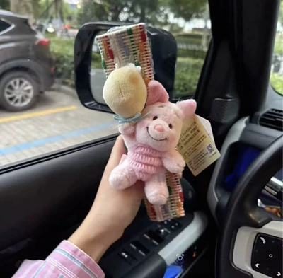 Seat belt shoulder pad Cute Shoulder Cover Car Seat - pidgey-red-striped-shoulder-pad-set
