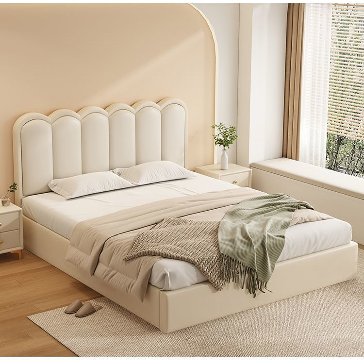 New High Box Storage Bed 2.2m Master Bedroom Queen Bed 1.8m Double Bed Wedding Bed 1.2m Small Apartment Single Bed Frame
