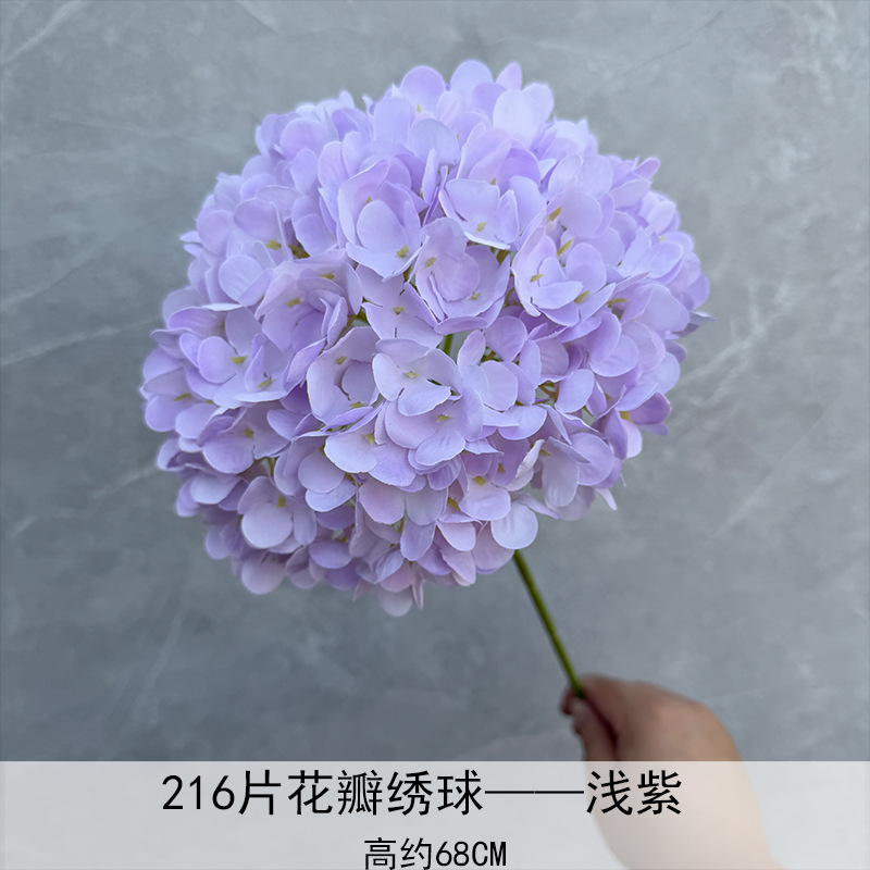 Nuevo en 2025, Decoración de Flores de Hortensia Individual en Forma de Piruleta, Recomendado para Decoración de Salones de Boda, Hoteles y Hogares, Diseño de Arreglos Florales, Decoración Suave