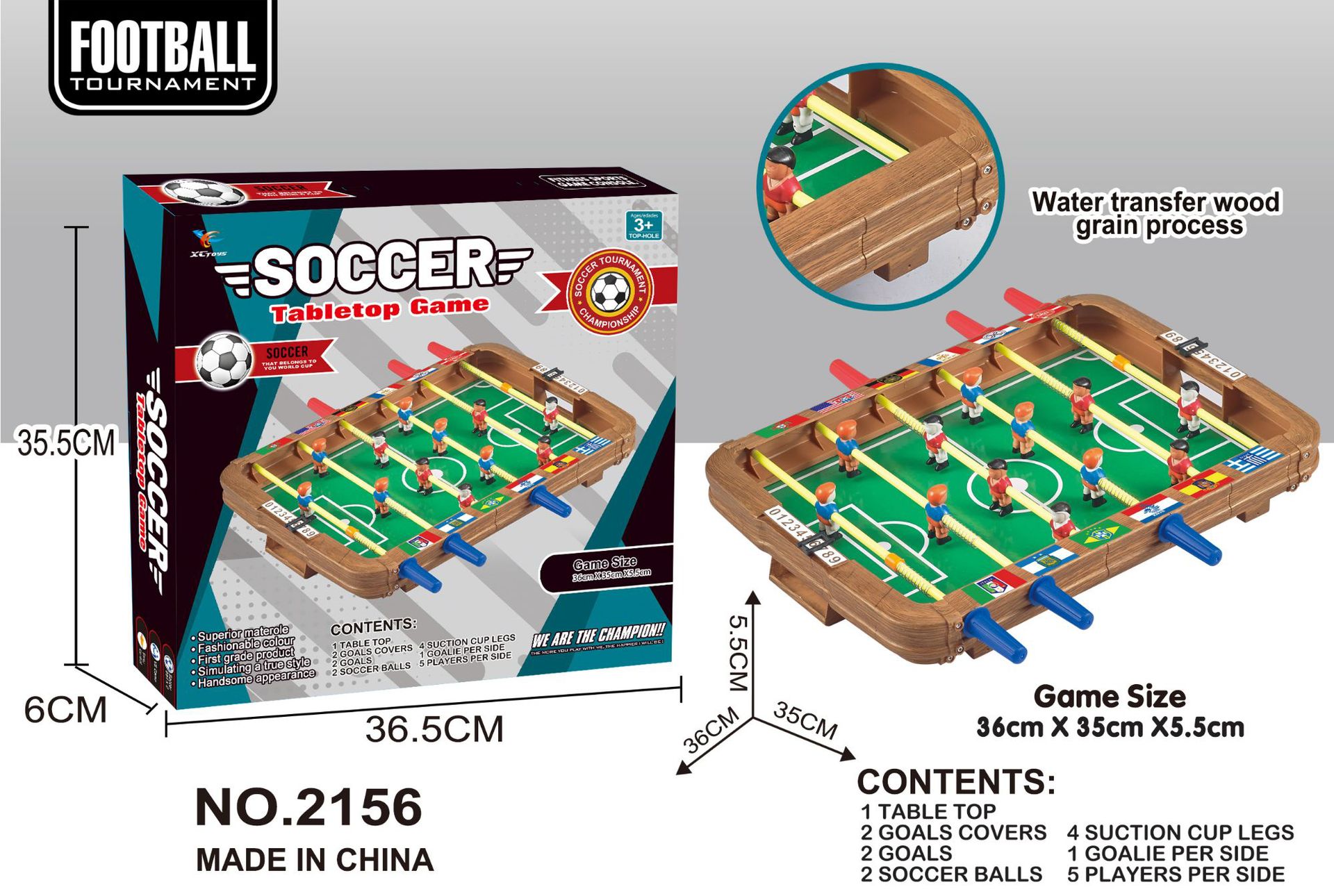 2156-30 플라스틱 6 극 (36*35*5.5) 조각 (조각의 배수에 따라)
