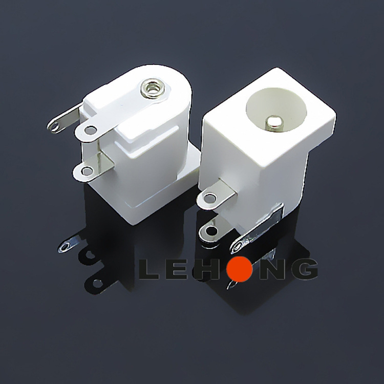 DC-005象牙白(5521)耐高温铜环保高寿命/DC电源插座/直流DC插座