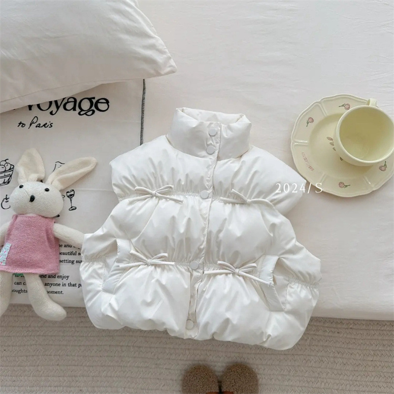 Chaleco salado de siete niñas, ropa de otoño e invierno, nuevo estilo, estilo occidental, chaleco de algodón para niños, chaleco cálido para bebés de invierno, chaleco