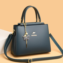奢华设计师女式大容量软皮斜跨信使手提包休闲肩囊拉链品牌奢华女