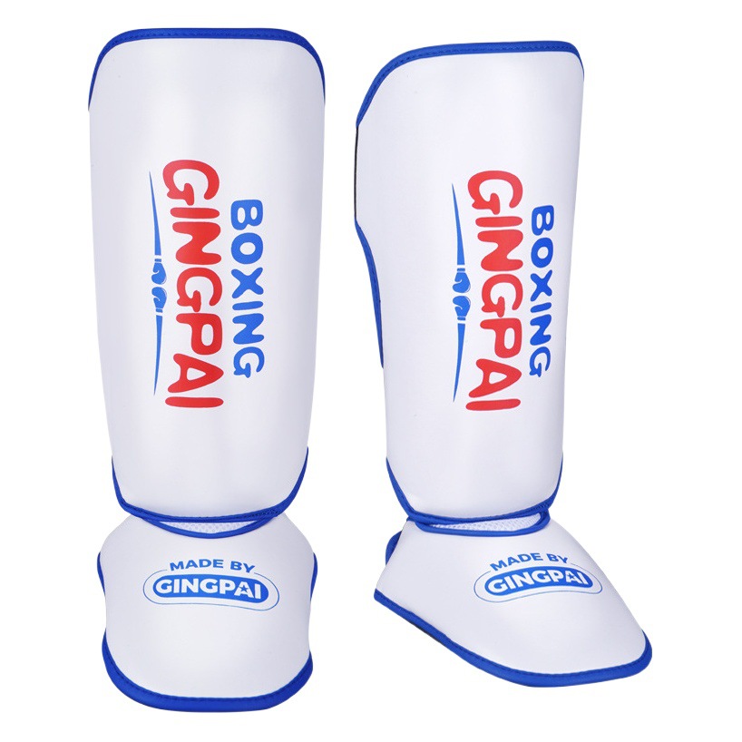 Children's Sanda leg pad with instep boxing knee pad Thai boxing free fight shin guard leg guard boys and girls training