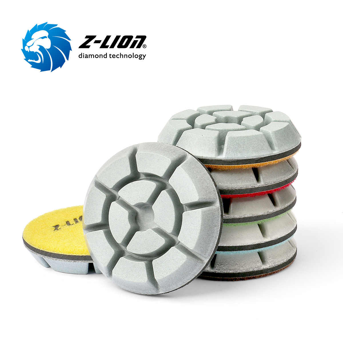 Z-lion致力源头工厂3寸地板翻新树脂磨片，地坪磨片，翻新片