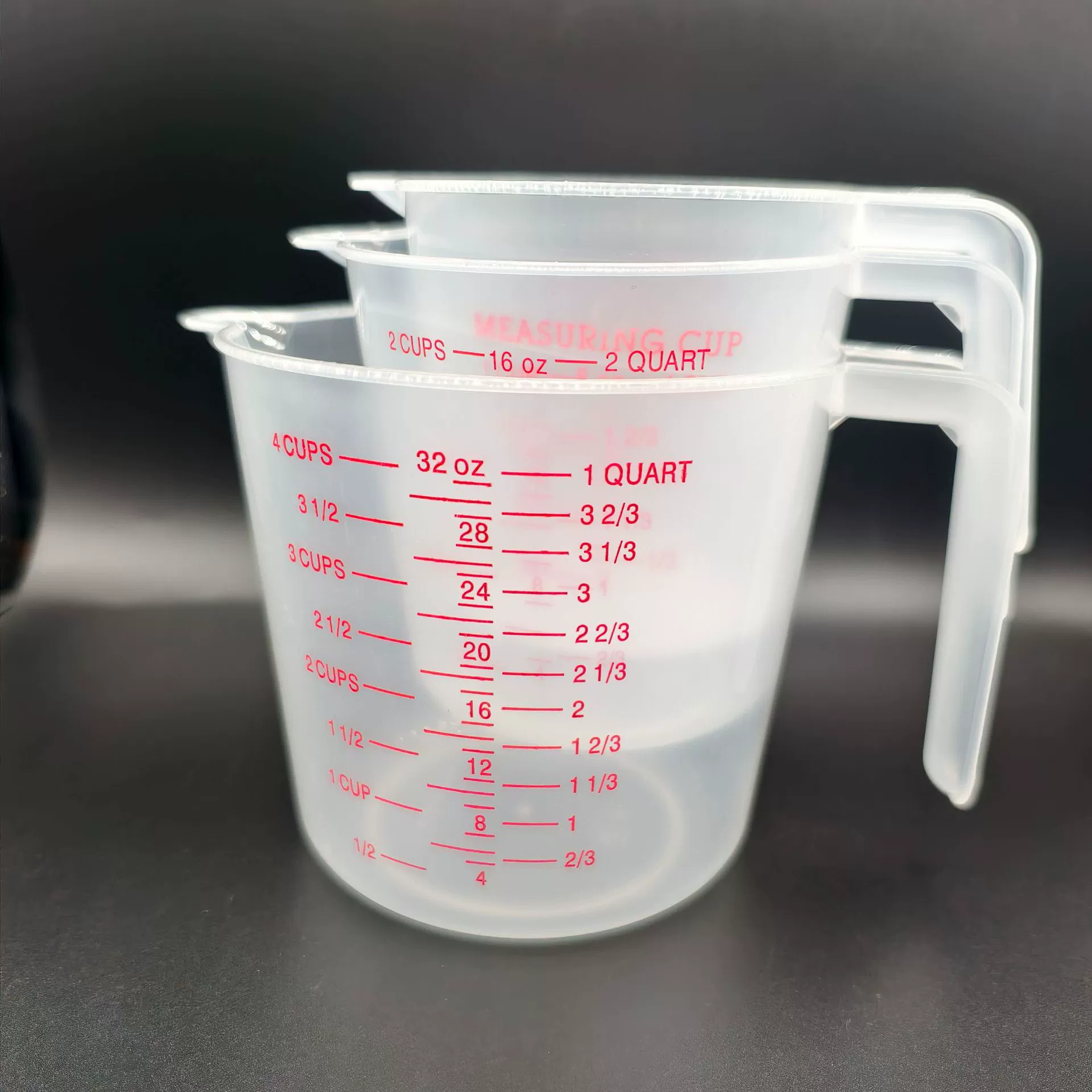 Set, measuring cup, 3 piece set, 250 ml, 500 ml, 1000 ml