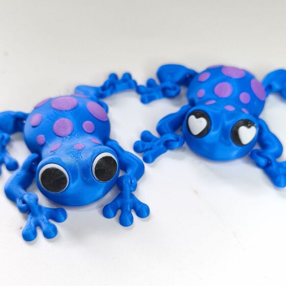 3D Printing Colorful Frog Ornaments Decomposition Multicolor Cross-border Explosions Amazon Same Joint Movable Trendy Toys