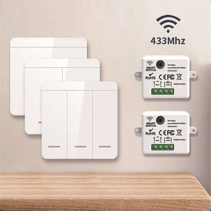 433智能无线遥控开关家用改双控多控免布线远程控制随意贴