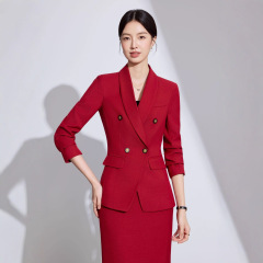 职业美容师西装套装女正装春秋OL通勤工装酒店前台珠宝店工作服批