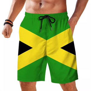 Factory direct wholesale men's casual men's breathable loose beach sports shorts 2024 hot sale 3D printing