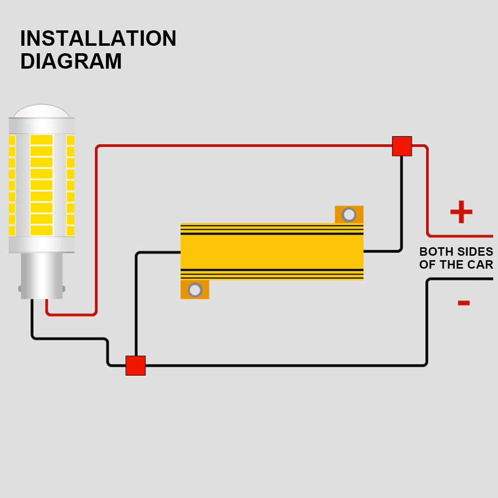 Mayorista motocicleta LED decodificador de resistencia con cable LED decodificador de refuerzo accesorios faro de automóvil