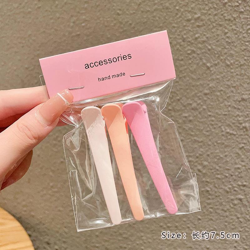 无痕发夹女侧边刘海夹洗脸化妆打理碎发一字夹头饰发卡夹子鸭嘴夹|undefined