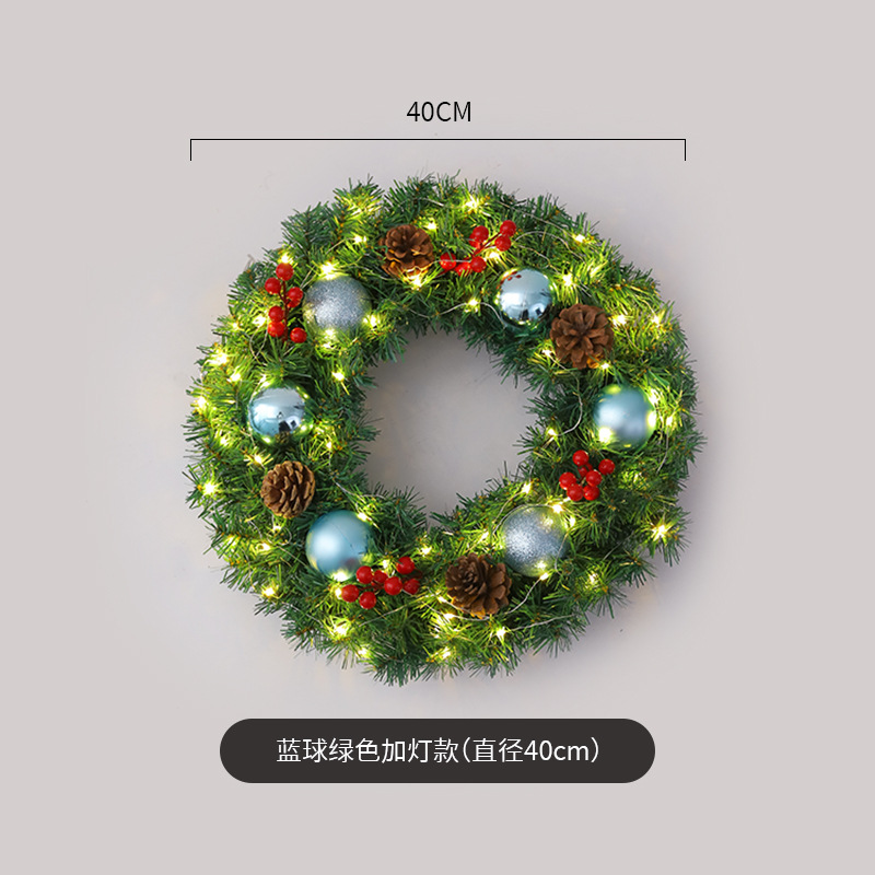 Amazon popular guirnalda de Navidad ratán 40/50/60cm decoración de Navidad Garland decoración escena diseño