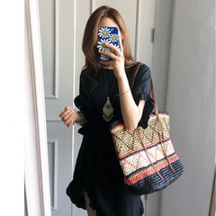 韓國新款草編包新款流蘇草包編織包度假沙灘包撞色單肩包百搭女包